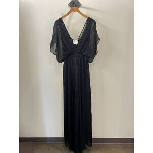 NEW FORTE FORTE women's cross neckline dress in black